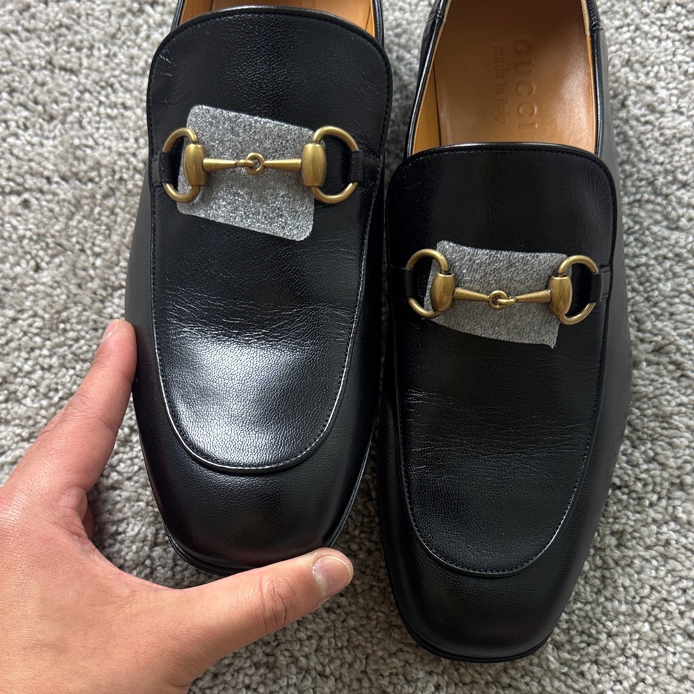 Gucci Black Leather Loafers - Picture 4 of 9